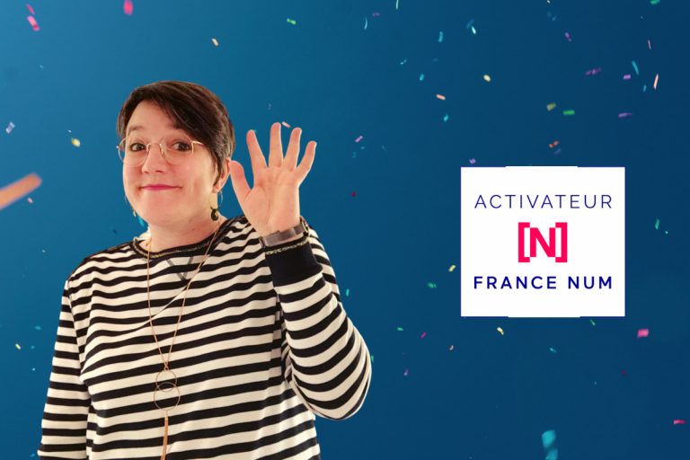 Mélanie Scoubart photo avec le logo activateur FranceNum