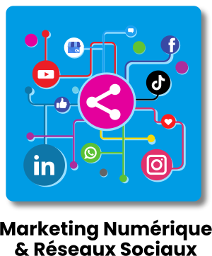 icône formations Réseaux sociaux et Marketing Numérique