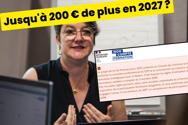 regles CPF loi de finances 2027 : jusqu'à 200€ supplémentaire de reste à charge ?